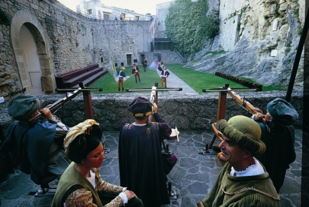 traditionelles Armbrustschießen in San Marino